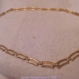 Retro Open Link Half-Round Style Metal Designer Fashion Belt